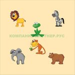 Интерактивная звуковая панель “Джунгли”, H100 W100