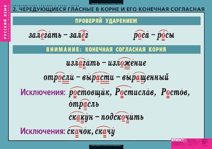 Таблицы Правописание гласных в корне слова 5 таблиц + 32 карт.