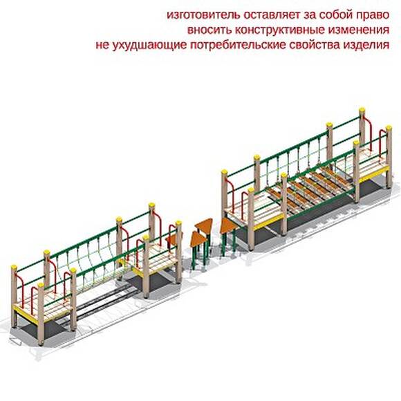 006319 - Детский спортивный комплекс "Мостики с переправой"