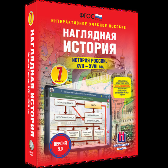 Интерактивное учебное пособие "Наглядная история. История России. XVII – XVIII века. 7 класс"