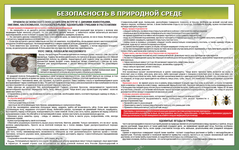 Стенд "Безопасность в природной среде № 1" (1,6х1 м, Стандарт)