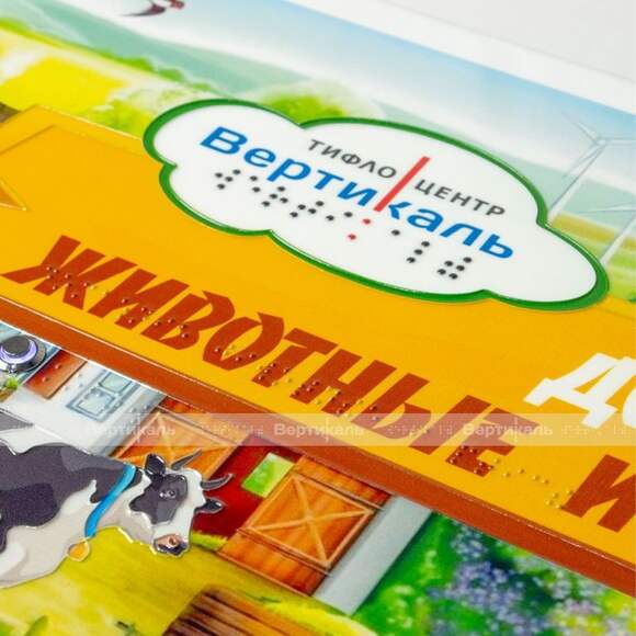 Стенд обучающий, тактильно-звуковой «Домашние животные и птицы», с интегрированной индукционной сист