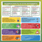 Стенд "Безопасность в сети интернета" (1х1 м, Эконом)