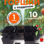 7.22. Набор для рассады (10 стаканов+ поддон) / Цветоводство. Агроклассы