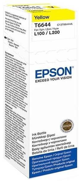 Картридж EPSON T6644, желтый [c13t66444a]