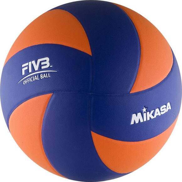 Мяч в/б Mikasa MVA380K-OBL, р 5, синт.кожа (ПВХ), 8 пан, клееный, оранжевый