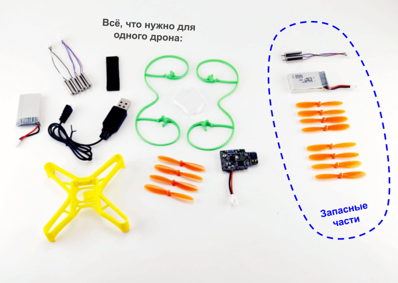 Комплект программируемый Конструктор "Nanopix образовательный + пульт Nanopad"
