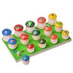 Игрушка Развивающая - Грибная Полянка (Пирамидки, Счет)