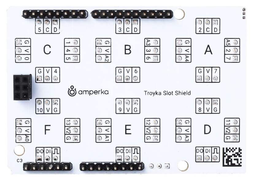 Модуль для электронного конструктора Troyka Slot Shield V2