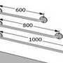 Поручень для МГН ПЛ-1-П0-С2-D32, 1000 мм