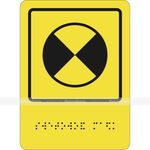 СП-20 Пиктограмма с дублированием информации по системе Брайля. Световой маяк, монохром, 150 x 110мм