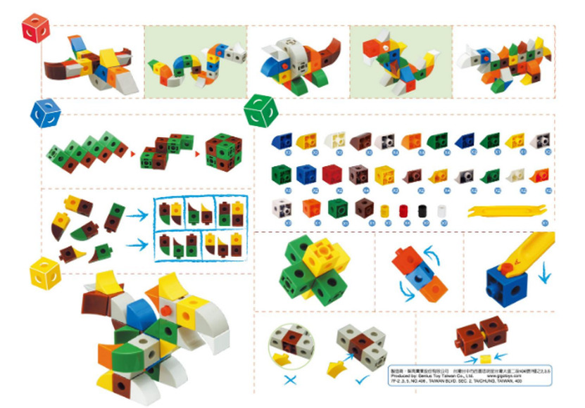 Набор для конструирования DINO MINI/Динозавры - Мини, 3+