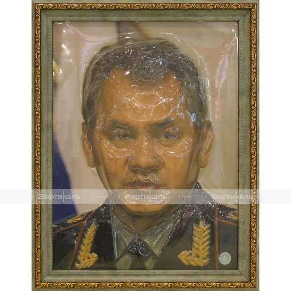 Портрет 3D Государственный деятель Шойгу С.К.,тактильный