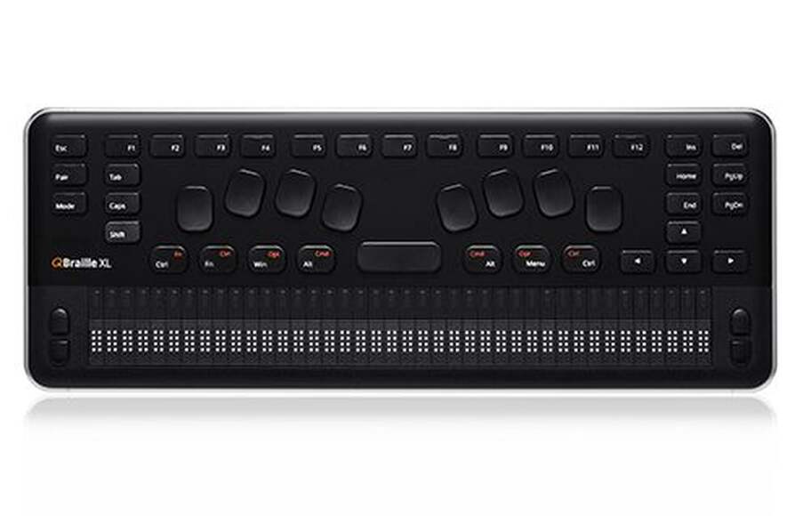Портативный тактильный дисплей Брайля "Qbraille XL", 40 обновляемых ячеек Брайля, ОС Windows CE 6.0