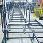 Пандус-конструктор площадка наклонная с настилом из резинового покрытия 1800х940х80
